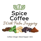 Satvi Wellness Chukkukappi With Mint And Palm Jaggery Blend Of Coffee Powder With Ginger, Black Pepper & Mint In Biodegradable Tea Bags | Spice and Mint Coffee | Herbal Infusions Satvi Wellness
