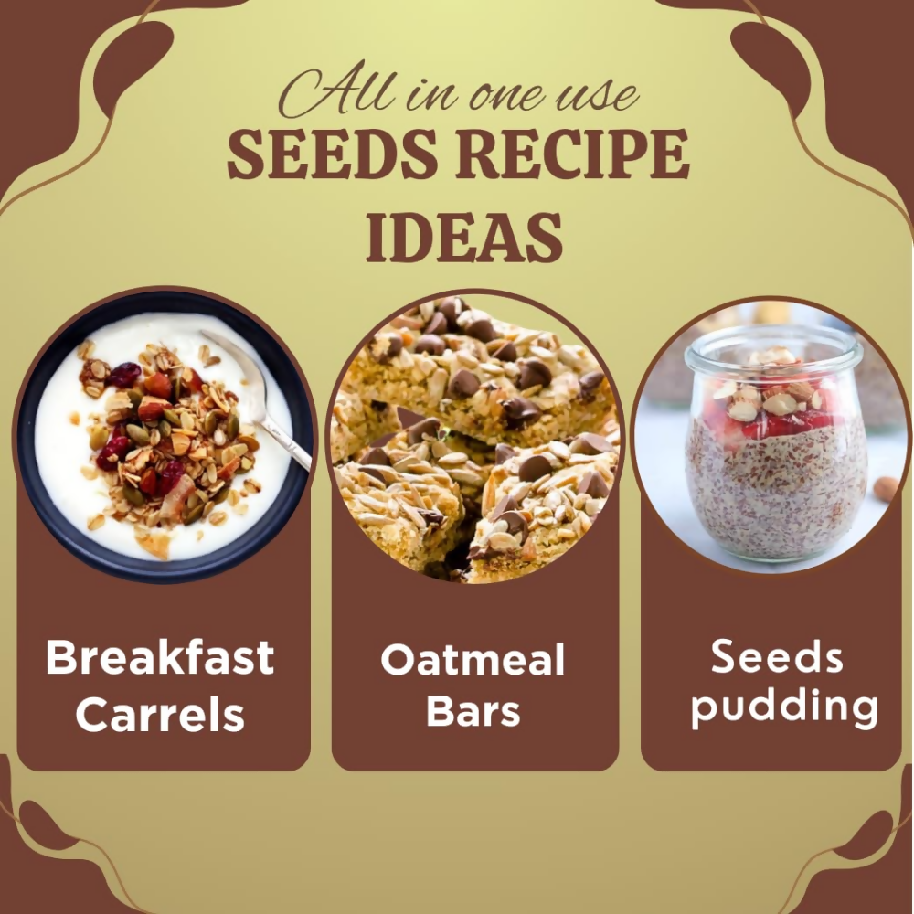 Nature Yard Organic & Healthy Jumbo Pumpkin/Jumbo Sunflower/Flax Seeds Nature Yard