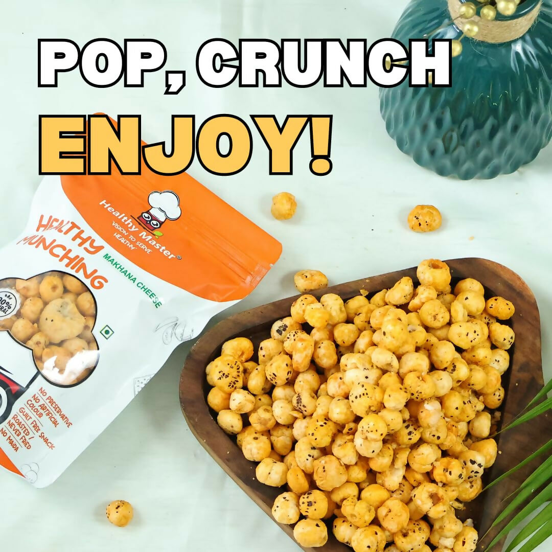 Healthy Master Crispy Makhana – Cheese Flavour Roasted Fox Nuts Snack Healthy Master