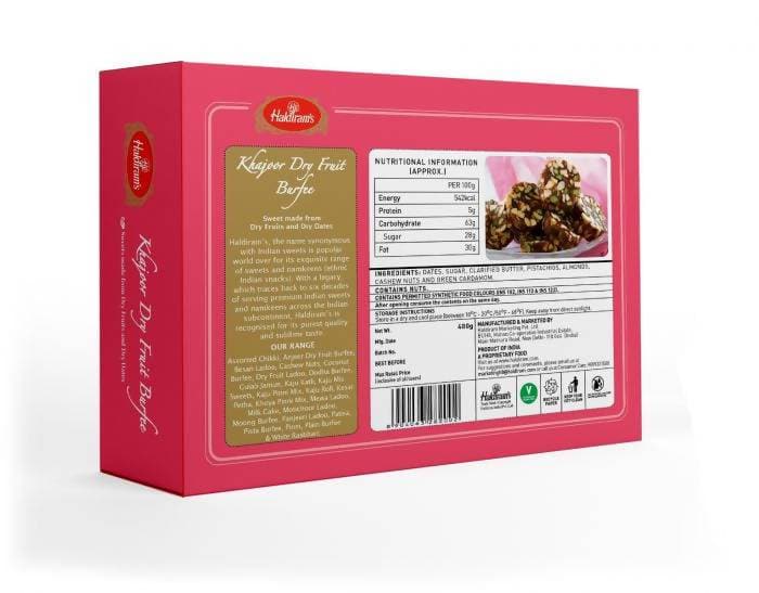 Haldiram's Khajoor Dry Fruit Burfi Haldiram's
