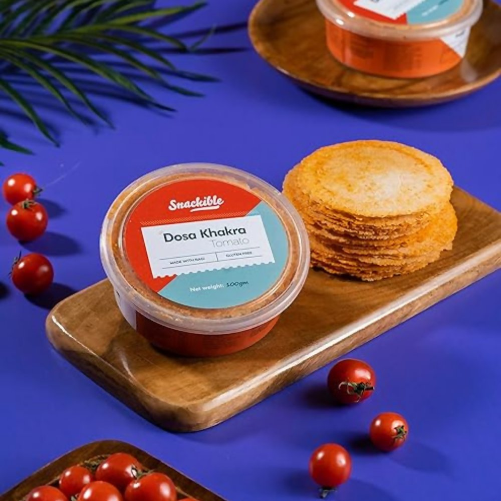 Snackible Tomato Dosa Khakra Snackible