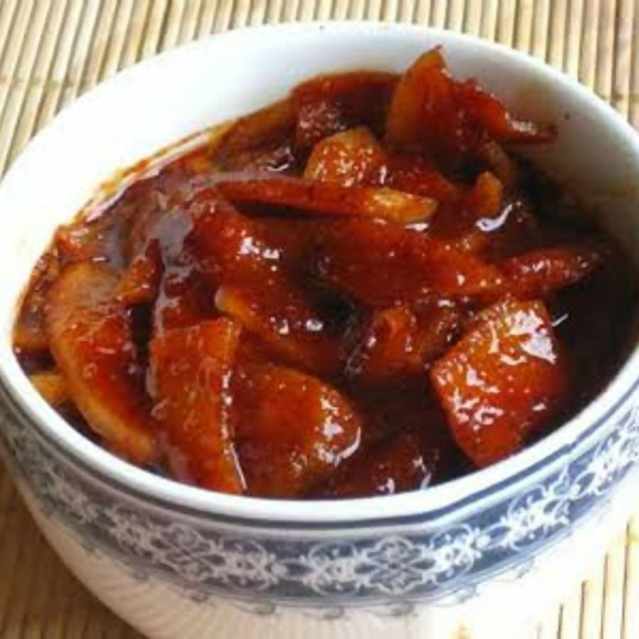 konaseema Sweet Mango Pickle (Bellam Avakaya) konaseema special foods