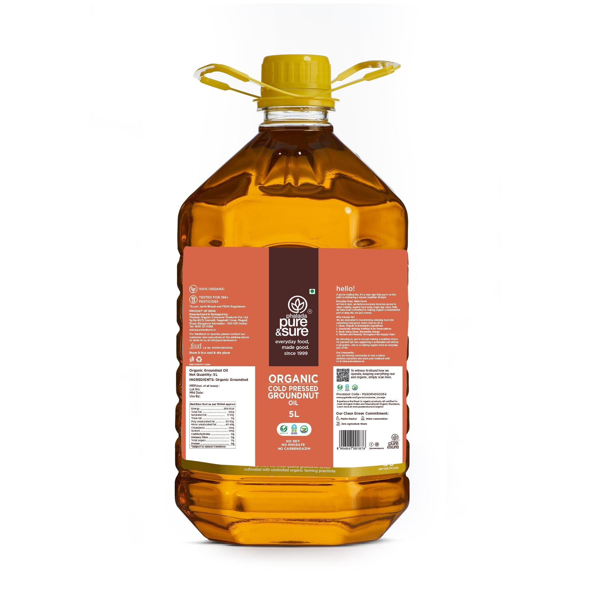 Pure & Sure Organic Groundnut Oil - Safuron