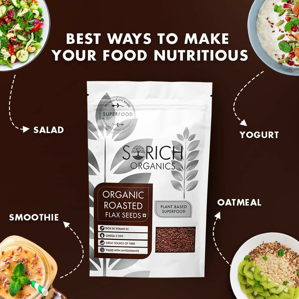 Sorich Organics Roasted Flax Seeds Sorich