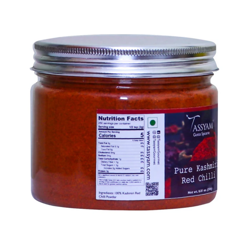 Tassyam Organics Pure Kashmiri Red Chilli Powder Tassyam Organics