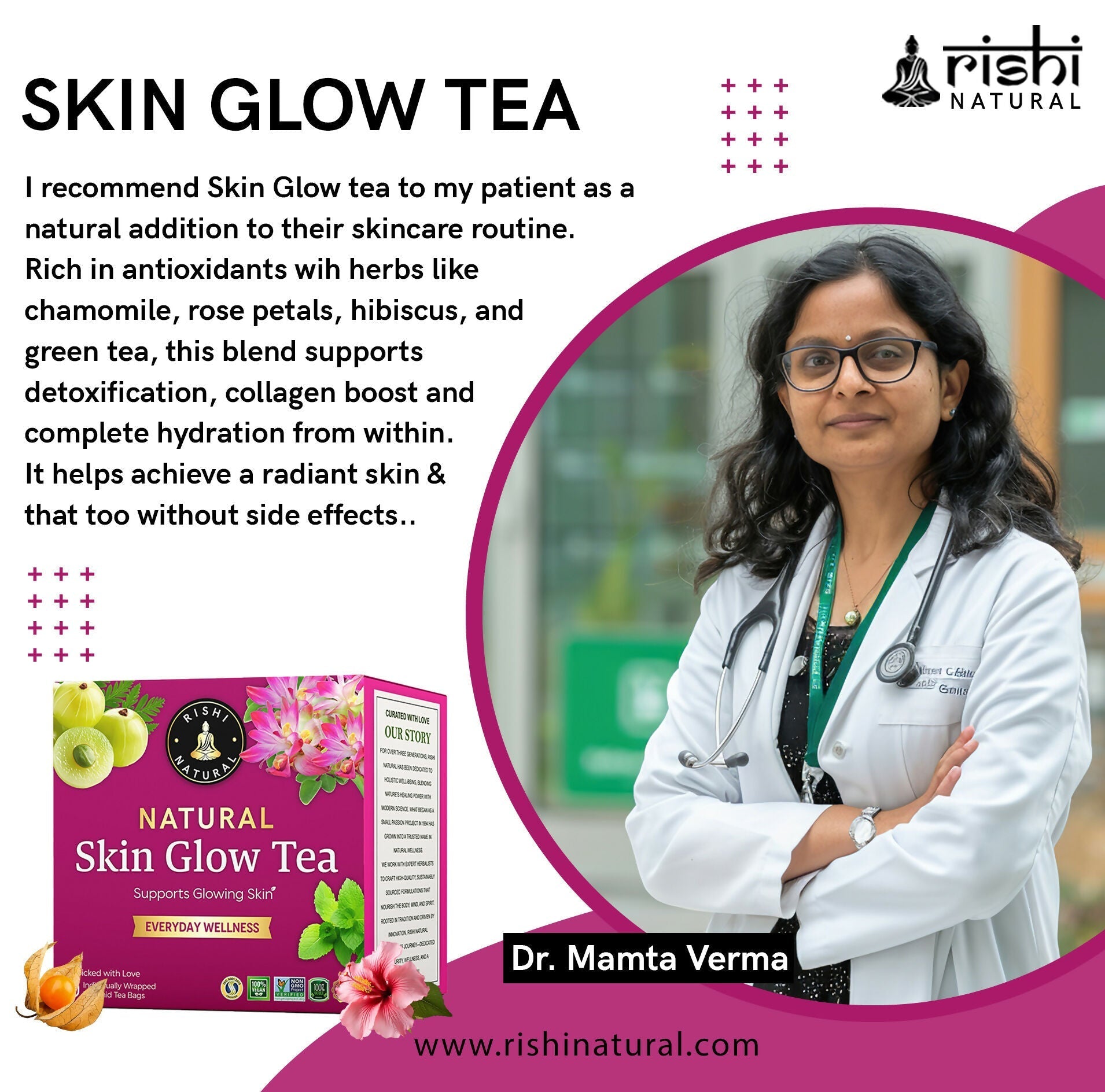 Rishi Natural Skin Glow Tea Rishi Natural