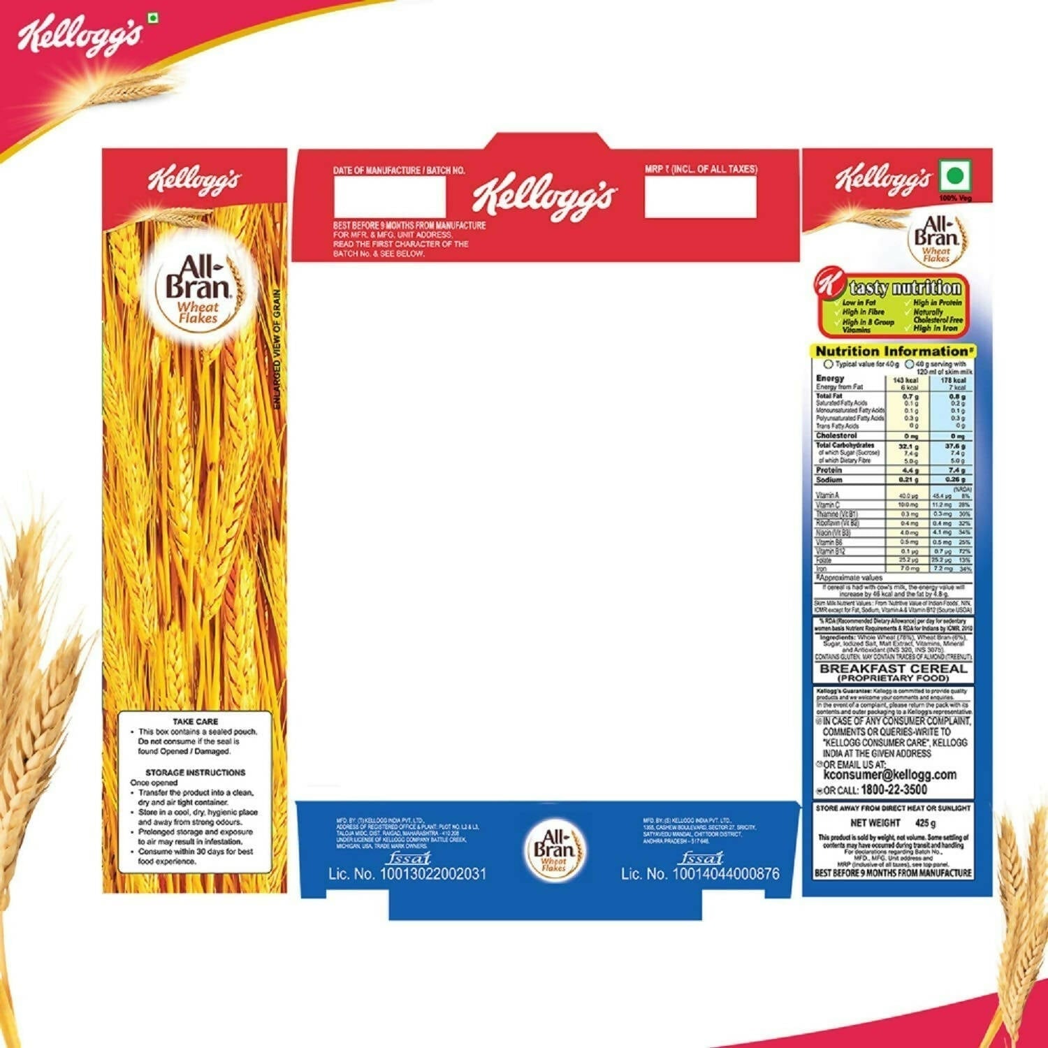 Kellogg’s All Bran Wheat Flakes Kellogg's