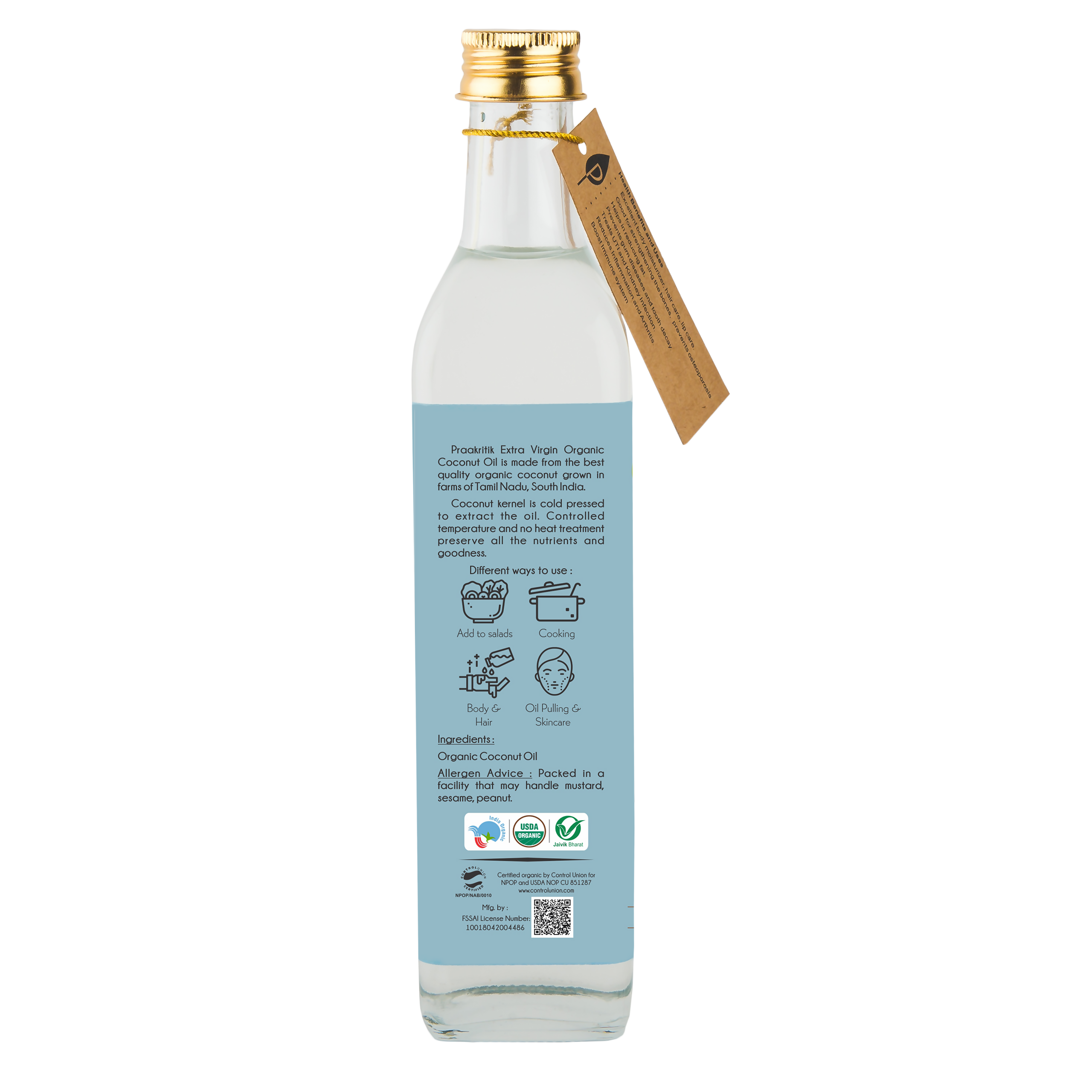 Praakritik Organic Extra Virgin Coconut Oil Praakritik