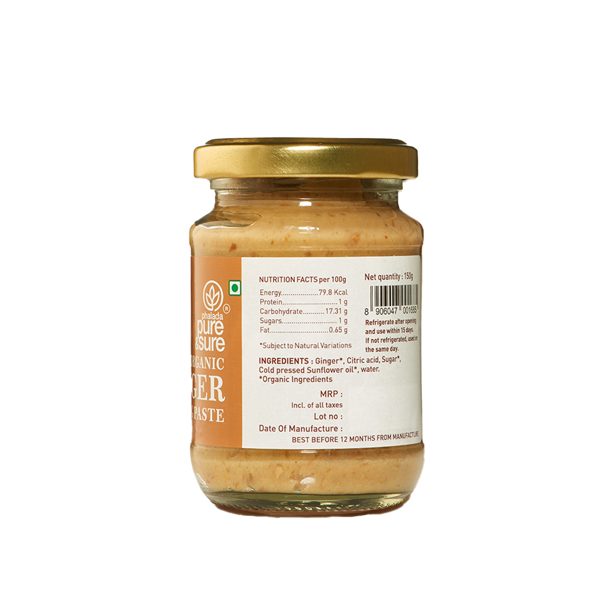Pure & Sure Organic Ginger Paste Pure & Sure