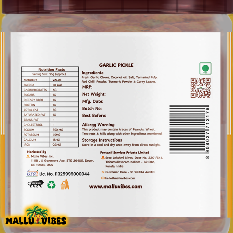 Mallu Vibes Ginger Pickle Mallu Vibes