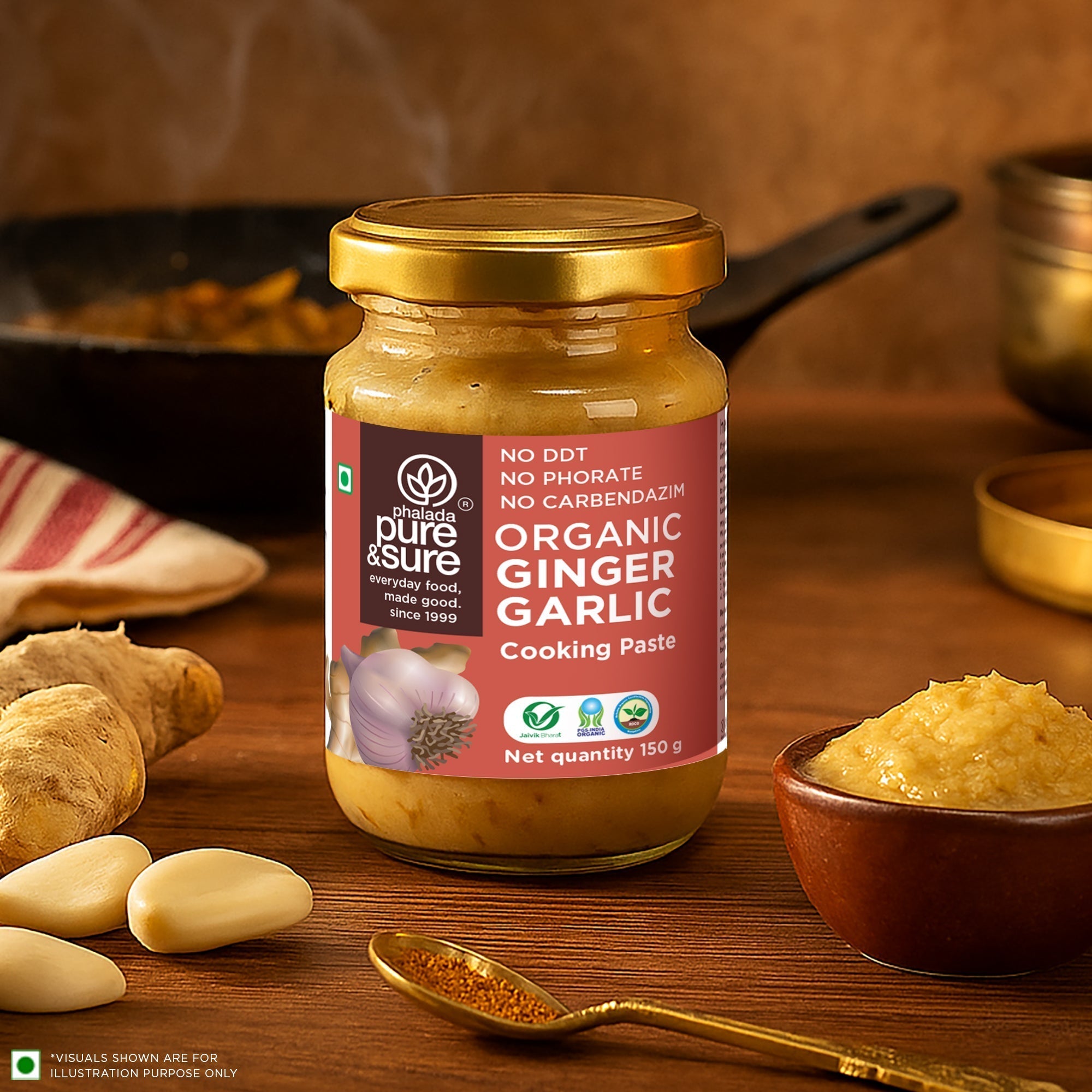 Pure & Sure Organic Ginger Garlic Paste Pure & Sure