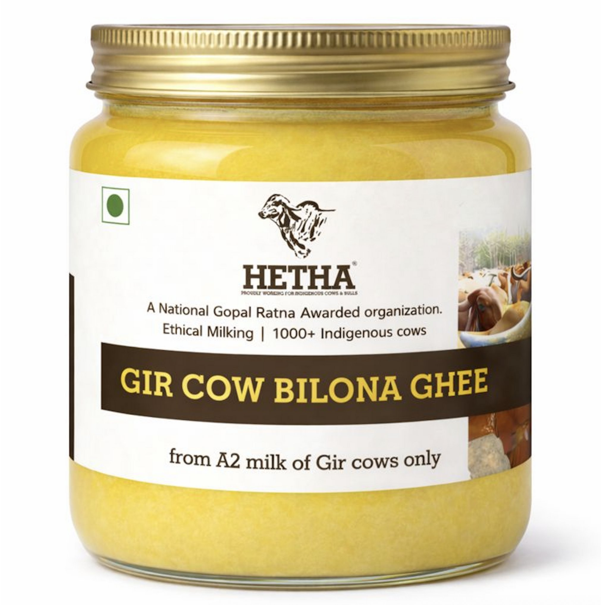 Hetha Gir Cow A2 Cultured Bilona Ghee / A2 Ghee - Safuron