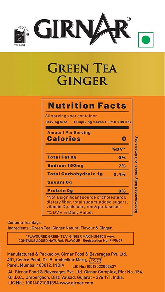 Girnar Green Tea Ginger Girnar