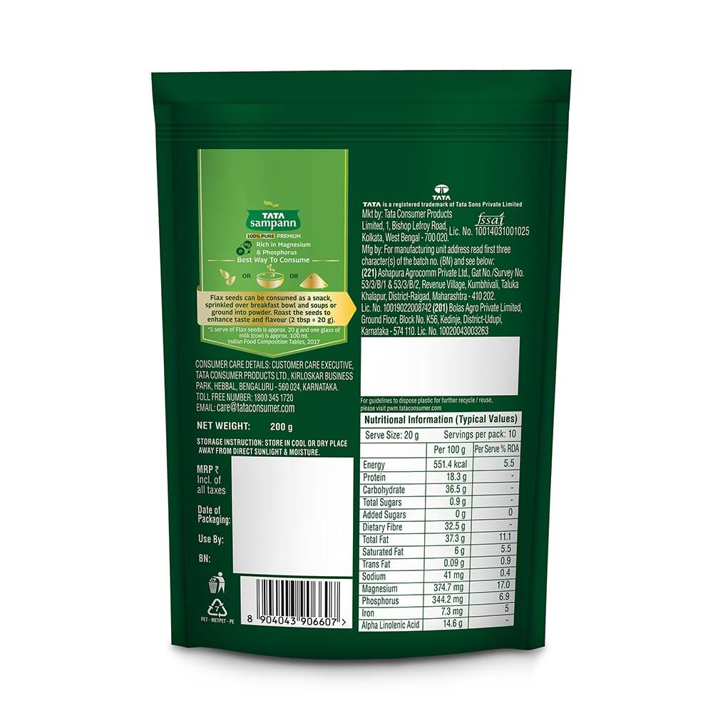 Tata Sampann Premium Flax Seeds Tata