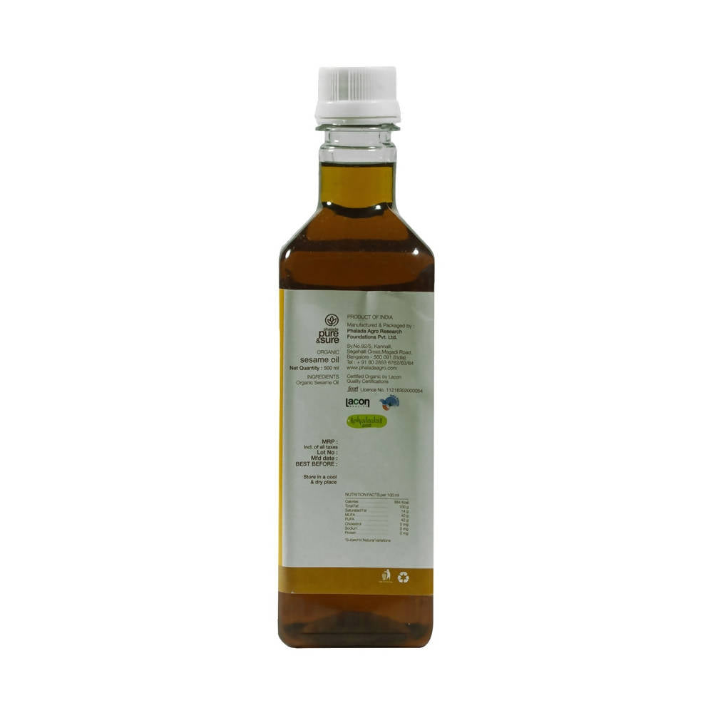 Pure & Sure Organic Cold Pressed Sesame Oil Pure & Sure