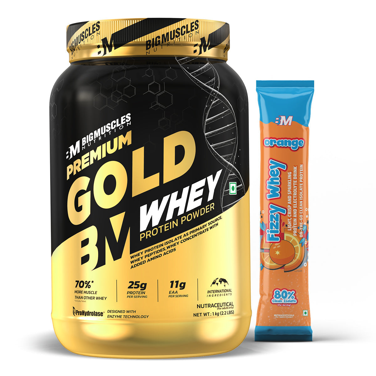Big Muscles Nutrition Premium Gold Whey Protein - Safuron