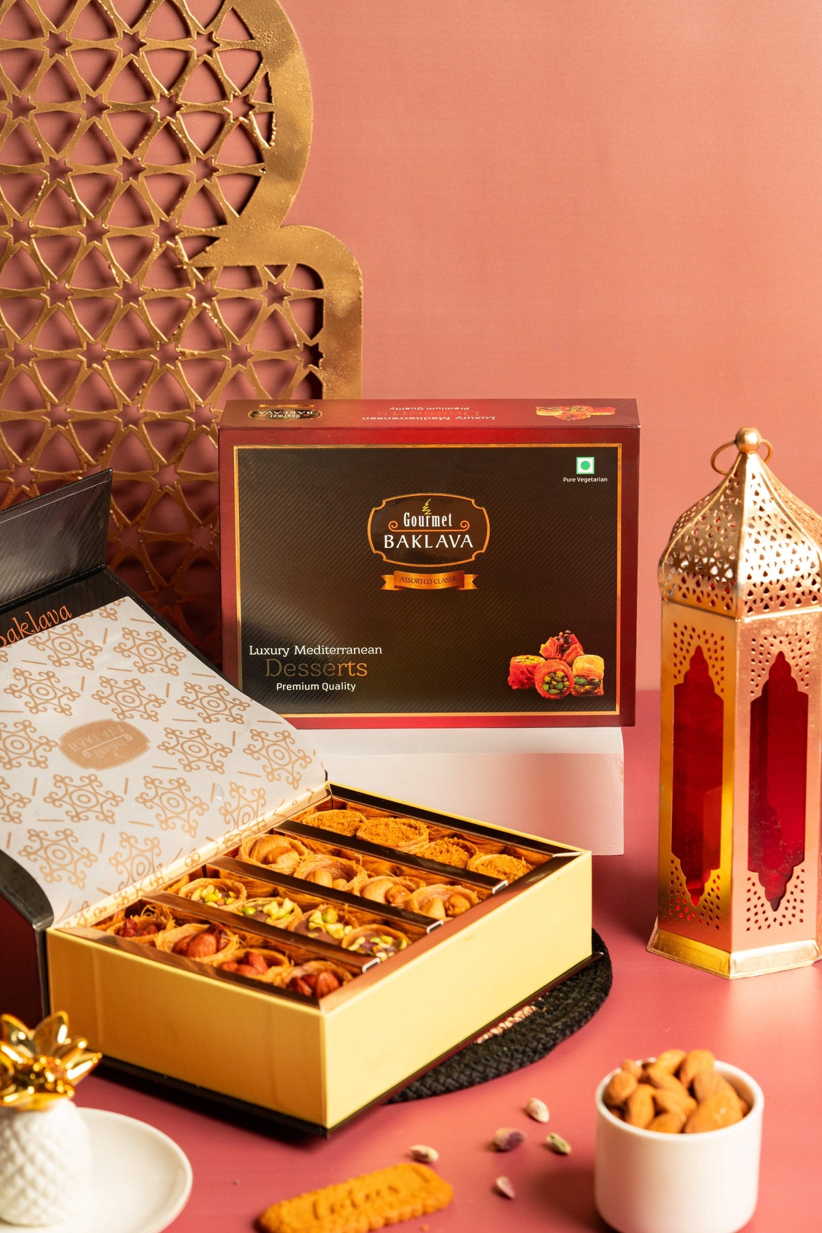 Gourmet Baklava Classic Gift Box Of Assorted Nest Baklava - Safuron