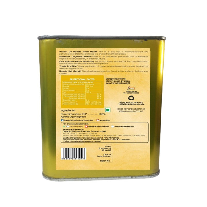 Organic Wellness Ow'meal Groundnut Oil Organic Wellness