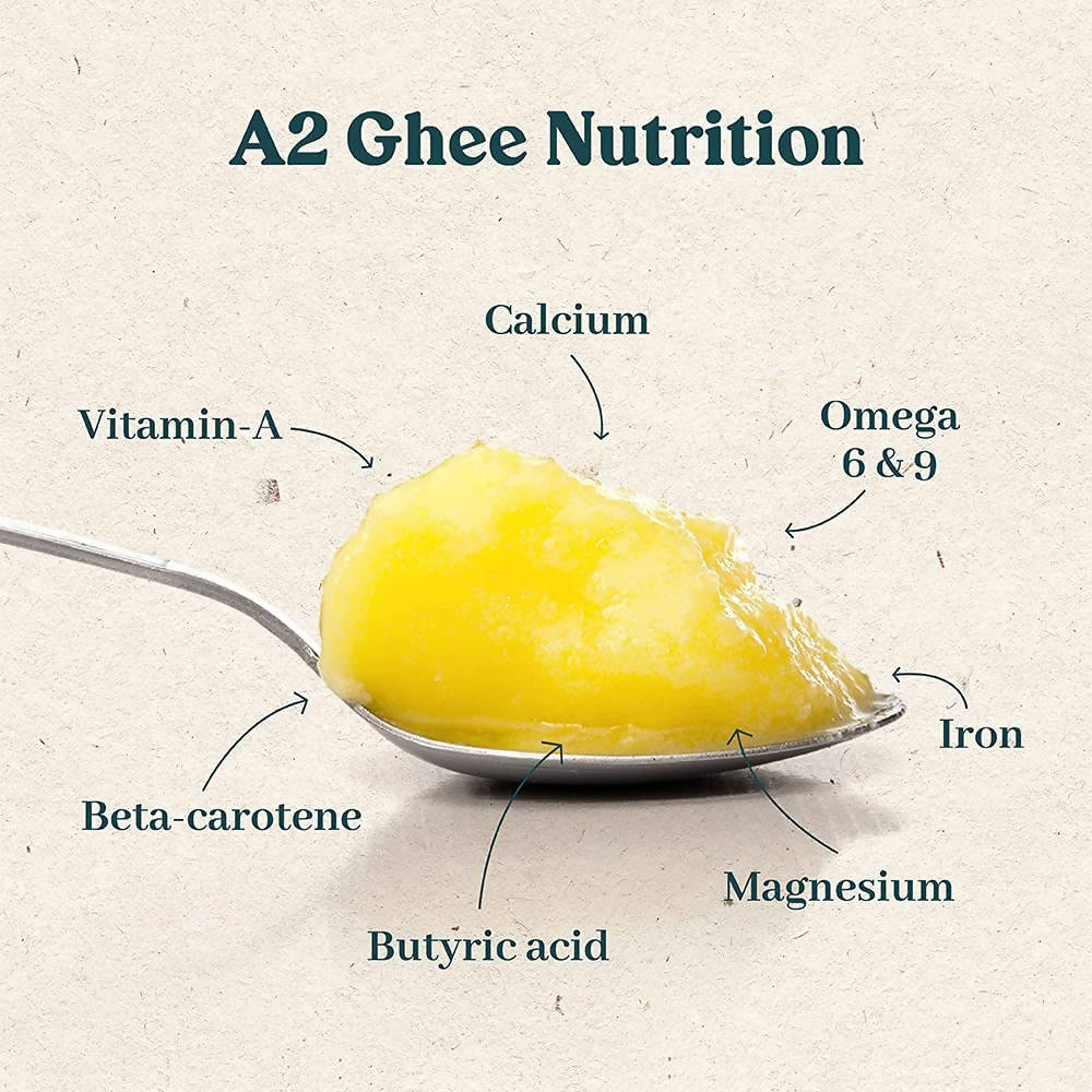 GirOrganic A2 Gir Cow Ghee - Pure A2 Gir Cow Ghee, Organic Grass Fed Ghee GirOrganic