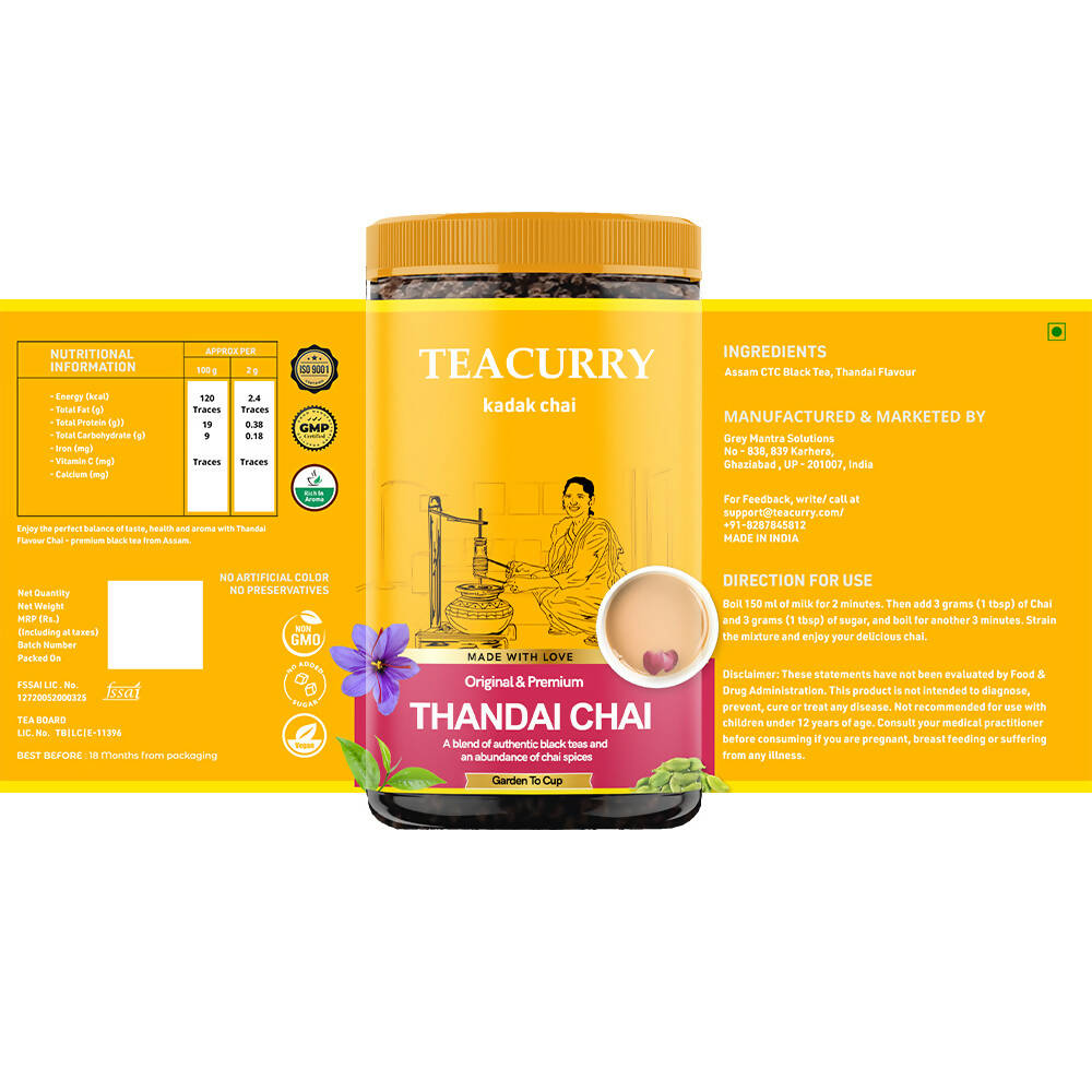 Teacurry Thandai Chai Powder Teacurry