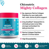 Chicnutrix Mighty Collagen Japanese Collagen Powder For Skin, Hair, Nails & Joints - Lemonade Flavor Chicnutrix