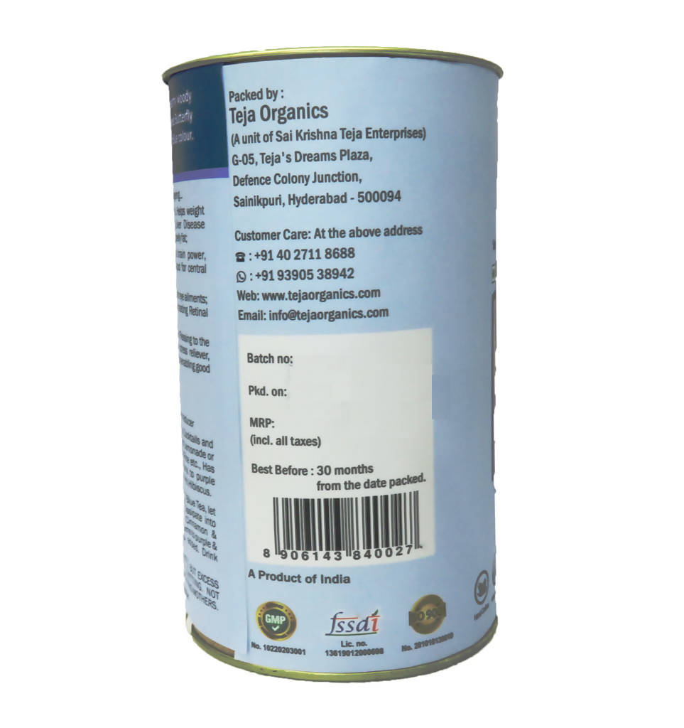 Teja Organics Blue Tea Teja Organics