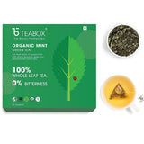 Teabox Organic Mint Green Tea Bags Teabox