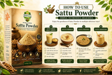 VedaRasa Premium Sattu Powder – Organic Roasted Chana Powder VedaRasa