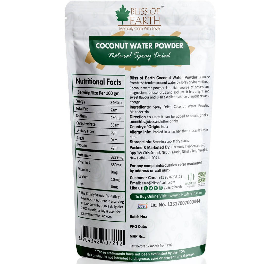 Bliss of Earth Coconut Water powder Bliss of Earth