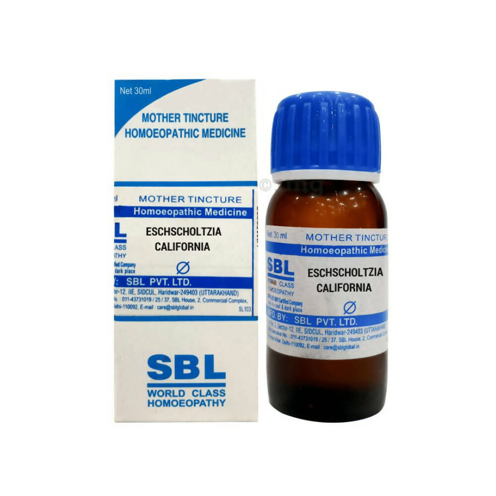 SBL Homeopathy Eschscholtzia Californica Mother Tincture Q - Safuron