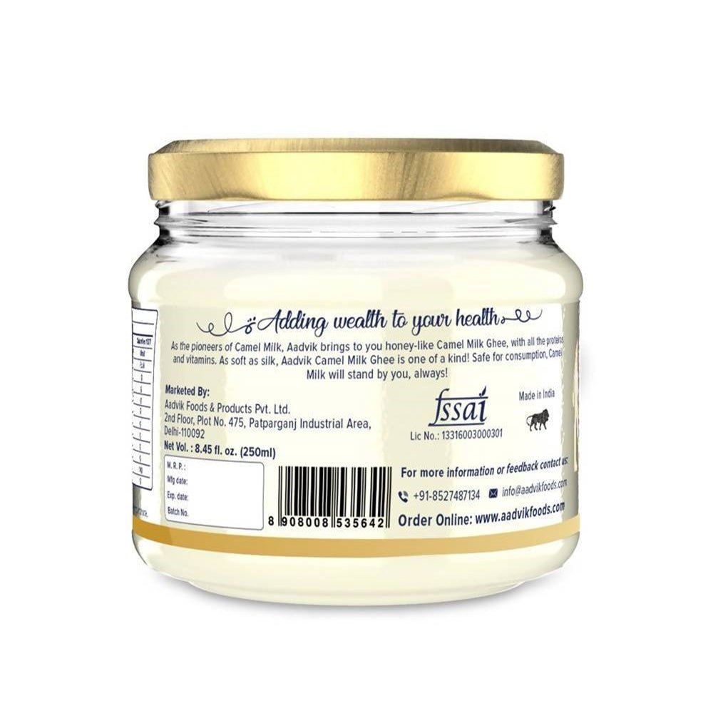 Aadvik Camel Milk Ghee | Organic Camel Milk Ghee | Helps in Better Digestion & Immunity Aadvik