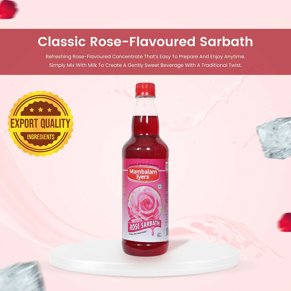 Mambalam Iyers Rose Sarbath Mambalam Iyers
