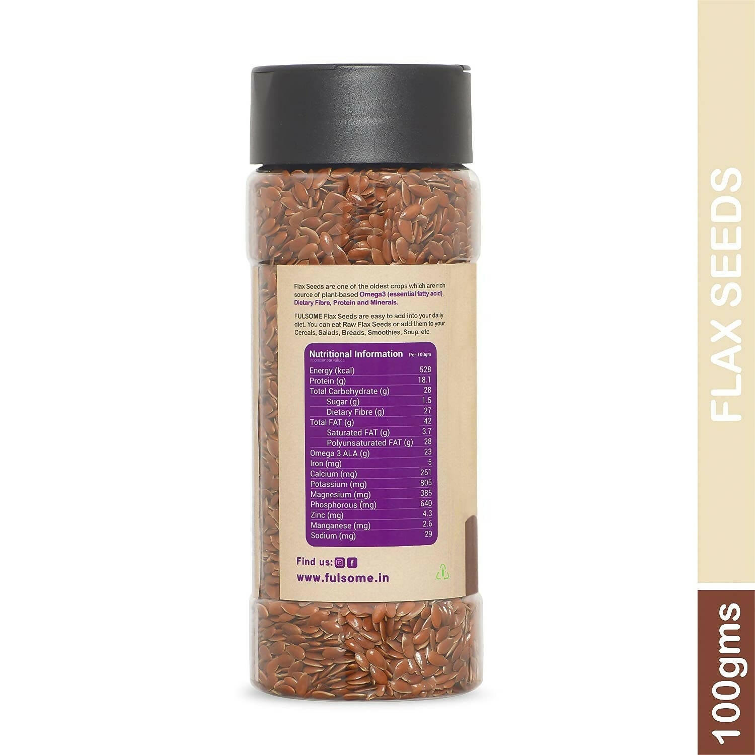Fulsome Raw Flax Seeds Fulsome
