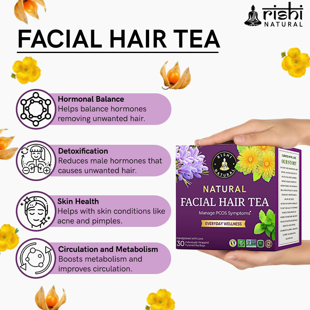 Rishi Natural Facial Hair Removal Tea Rishi Natural