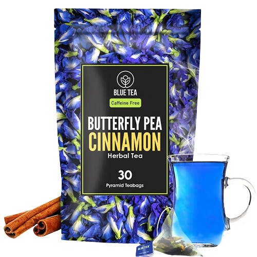 Blue Tea Butterfly Pea Cinnamon Herbal Tea Bags - Safuron