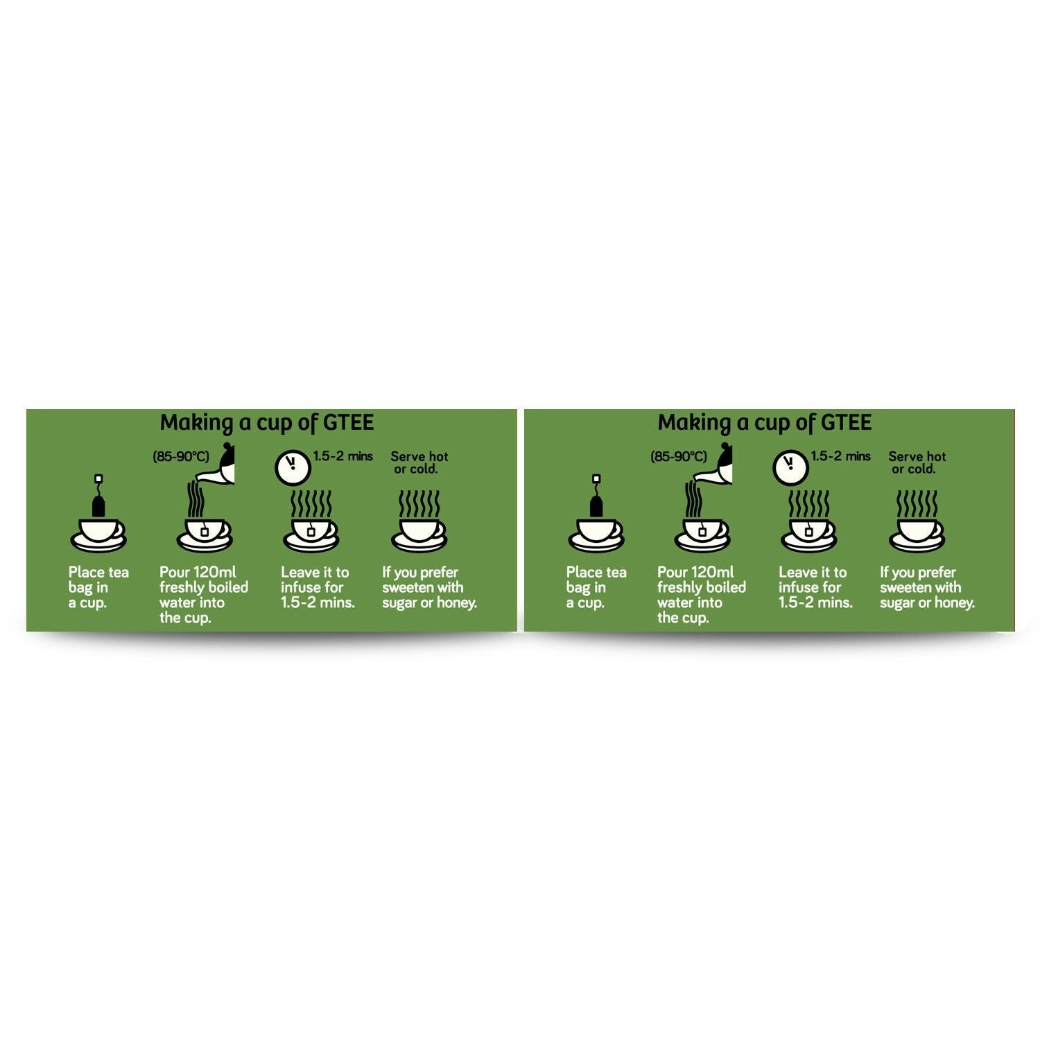Gtee Green Tea Bags - Regular Gtee