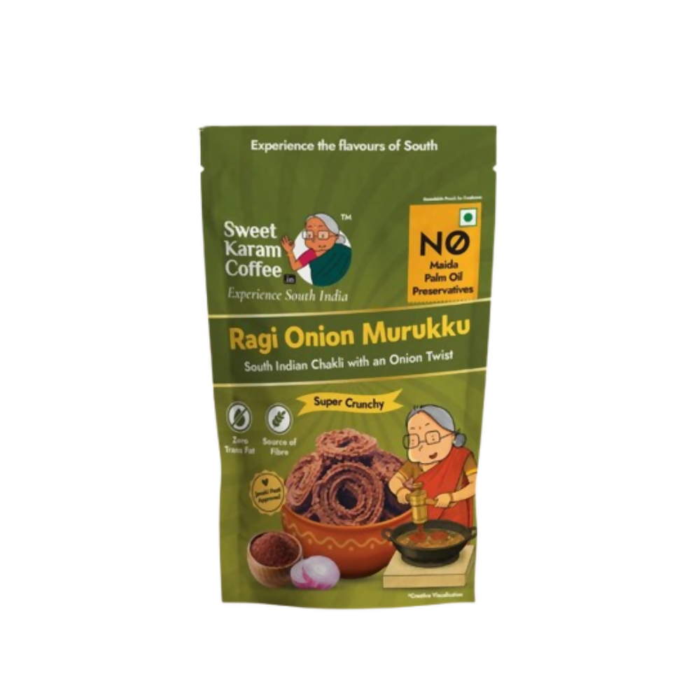 Sweet Karam Coffee Ragi Onion Murukku - Safuron