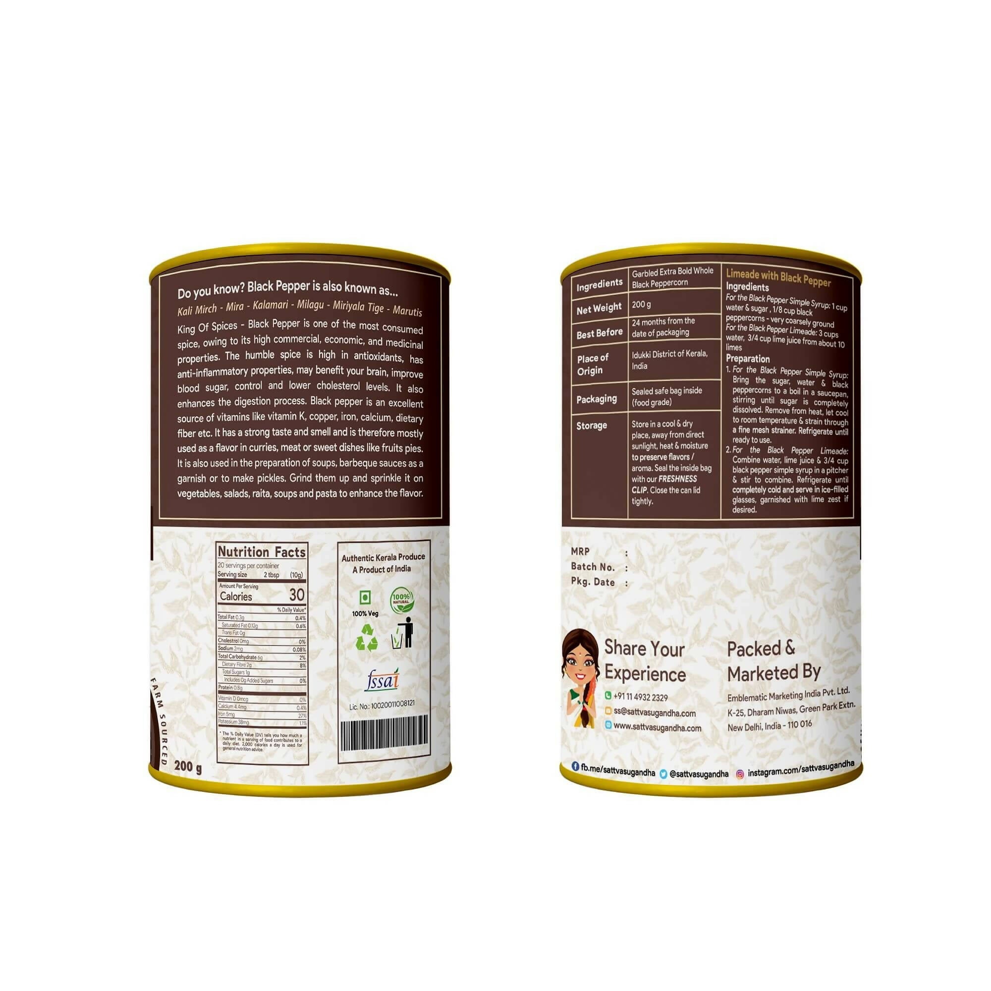 Sattva Sugandha Black Pepper Sattva Sugandha