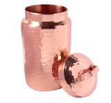 Isha Life Hammered Copper Container with Lid