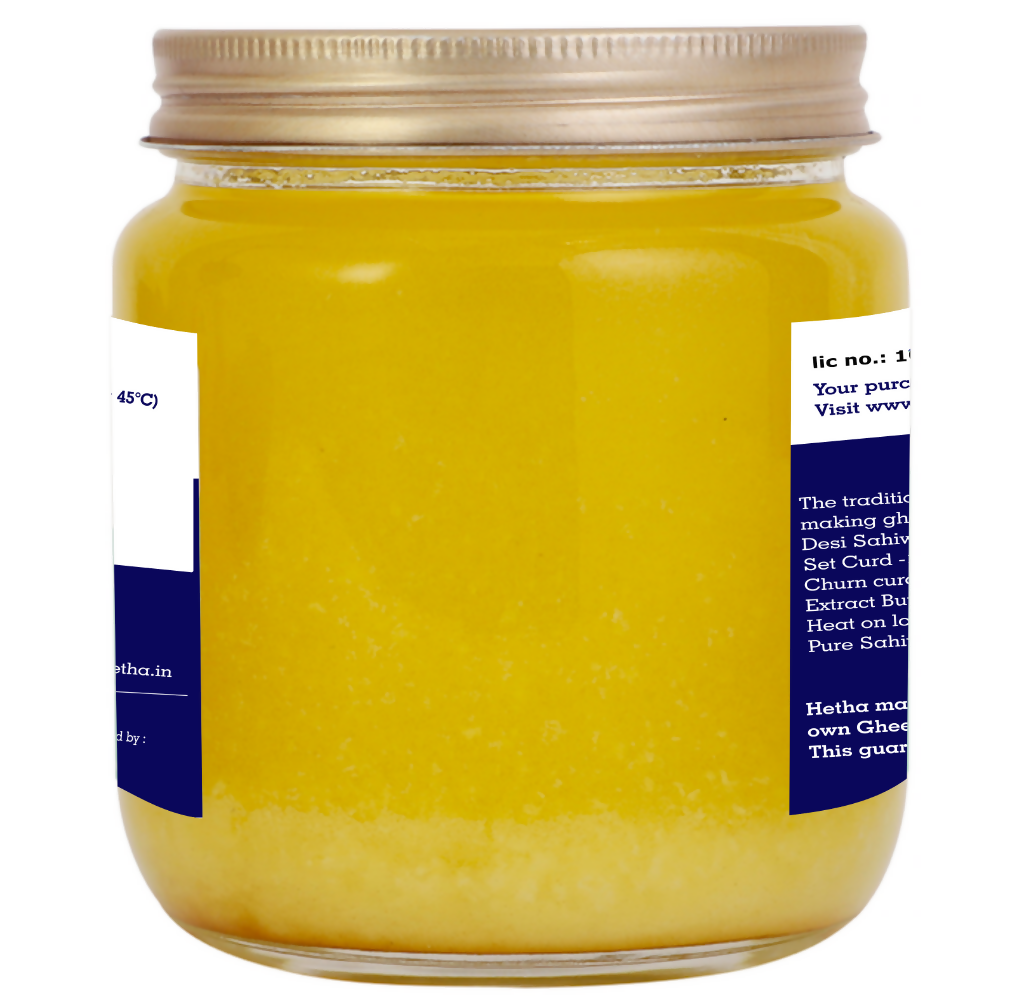 Hetha Sahiwal Cow A2 Cultured Bilona Ghee / A2 Ghee Hetha