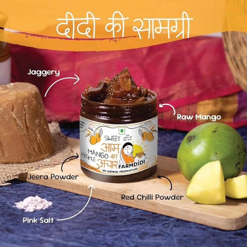 FarmDidi Sweet Mango Pickle with Jaggery - Sweet Mango FarmDidi