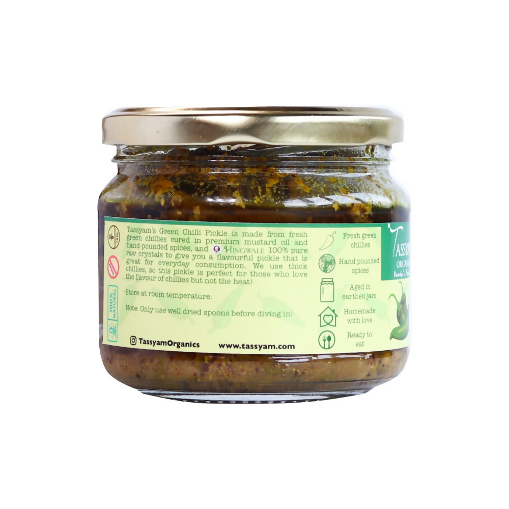 Tassyam Organics Green Chilli Pickle Tassyam Organics
