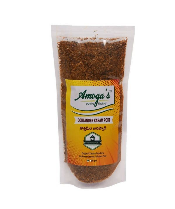 Amoga's Pickles Factory Coriander Leaves Curry Powder Andhra Style - Safuron
