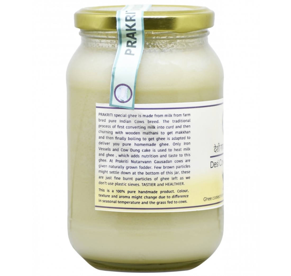 Prakriti Desi Cow Bilona Ghee | Organic Desi Cow Ghee | Pure organic ghee, traditionally-churned, chemical-free, granular ghee, nutritious by nature Prakriti