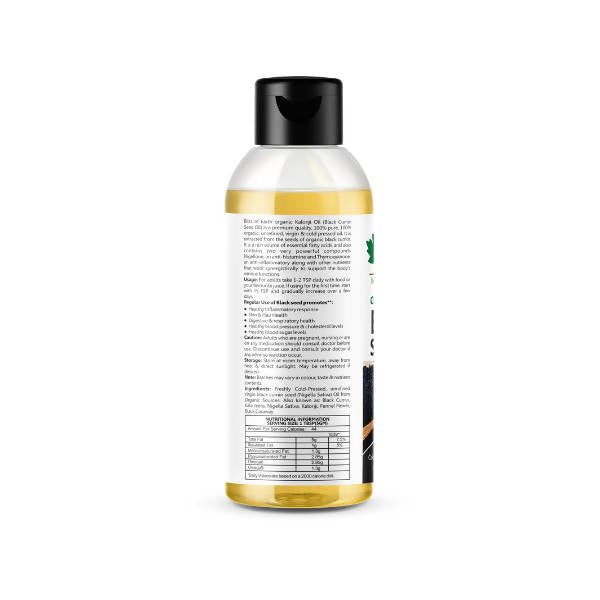 Bliss of Earth Certified Organic Black Seed Oil Bliss of Earth