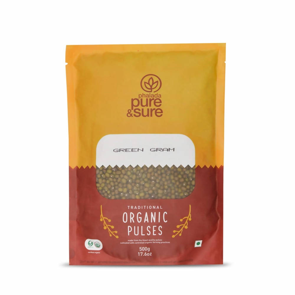 Pure & Sure Green Gram Whole Traditional Organic Pulses Pure & Sure