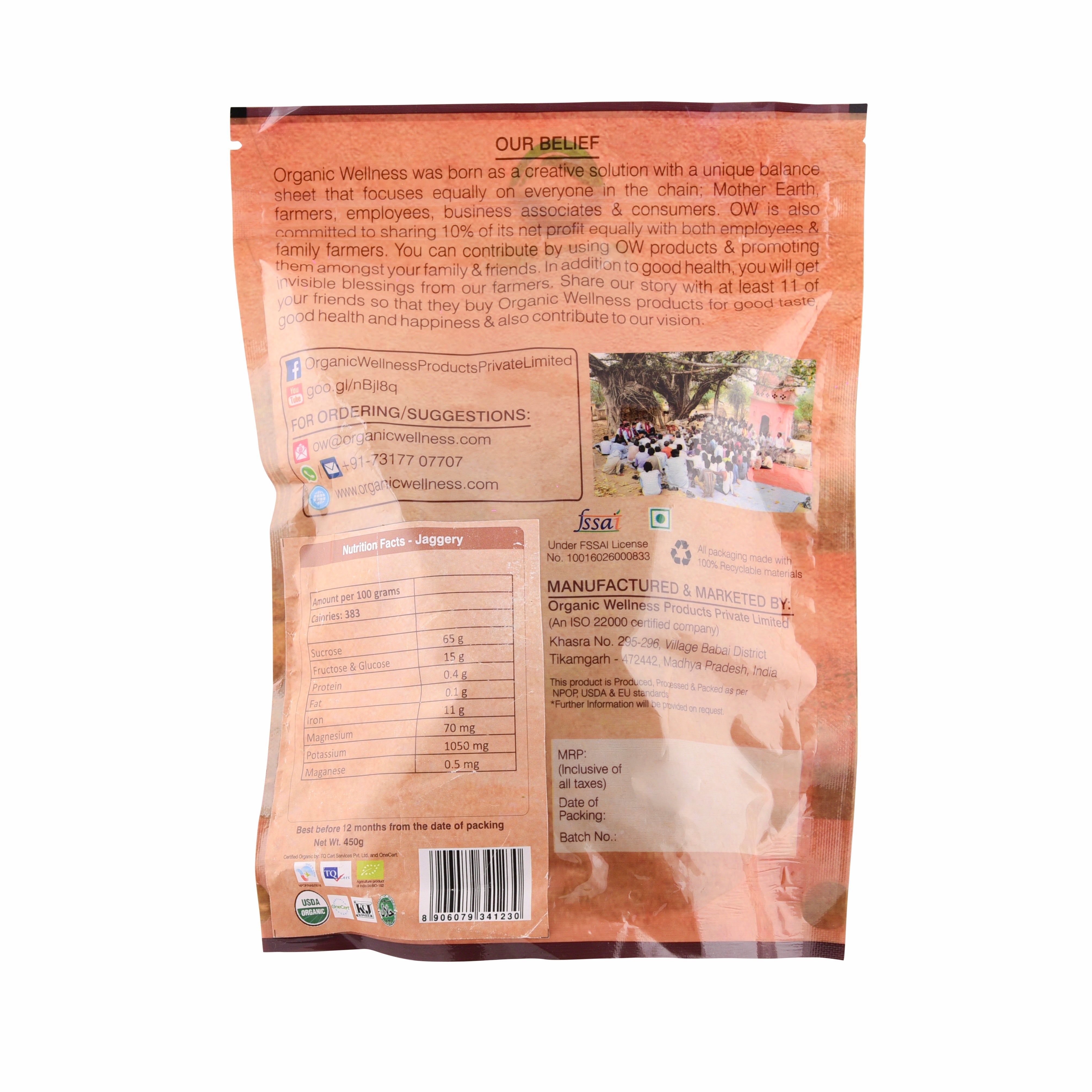 Organic Wellness Jaggery Organic Wellness