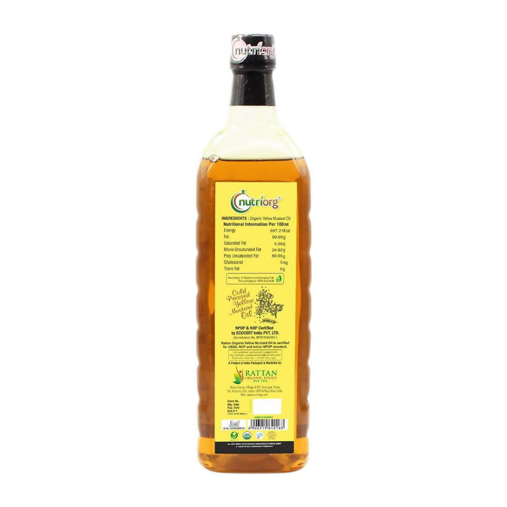 Nutriorg Organic Yellow Mustard Oil Nutriorg