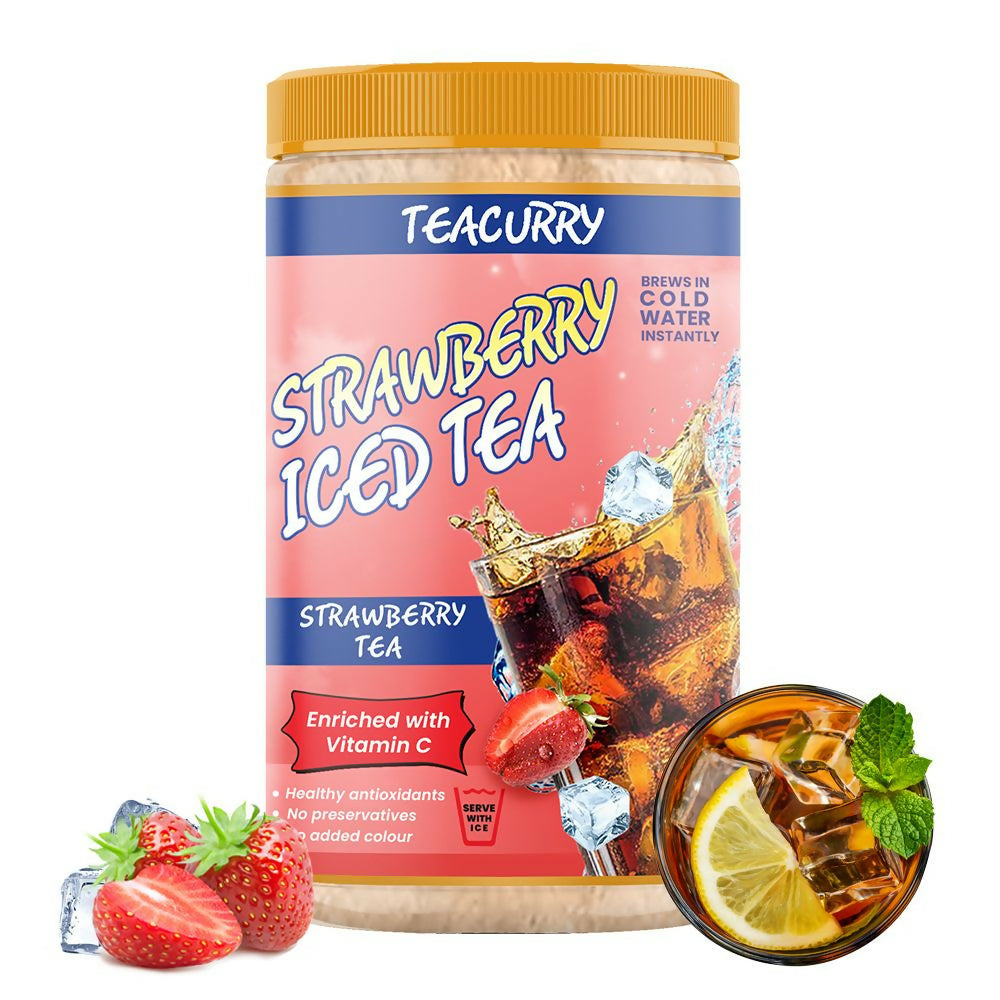 Teacurry Strawberry Instant Iced Tea Mix - Safuron