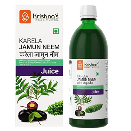 Krishna's Herbal & Ayurveda Karela Jamun Neem Juice - Safuron